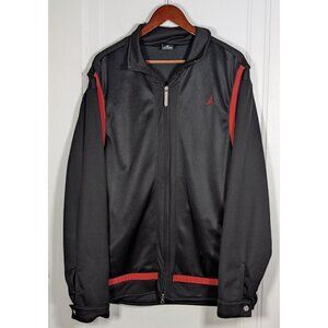 Nike Dri-Fit Air Jordan Jumpman Men's Size XL Full Zip Black & Red Track Jacket